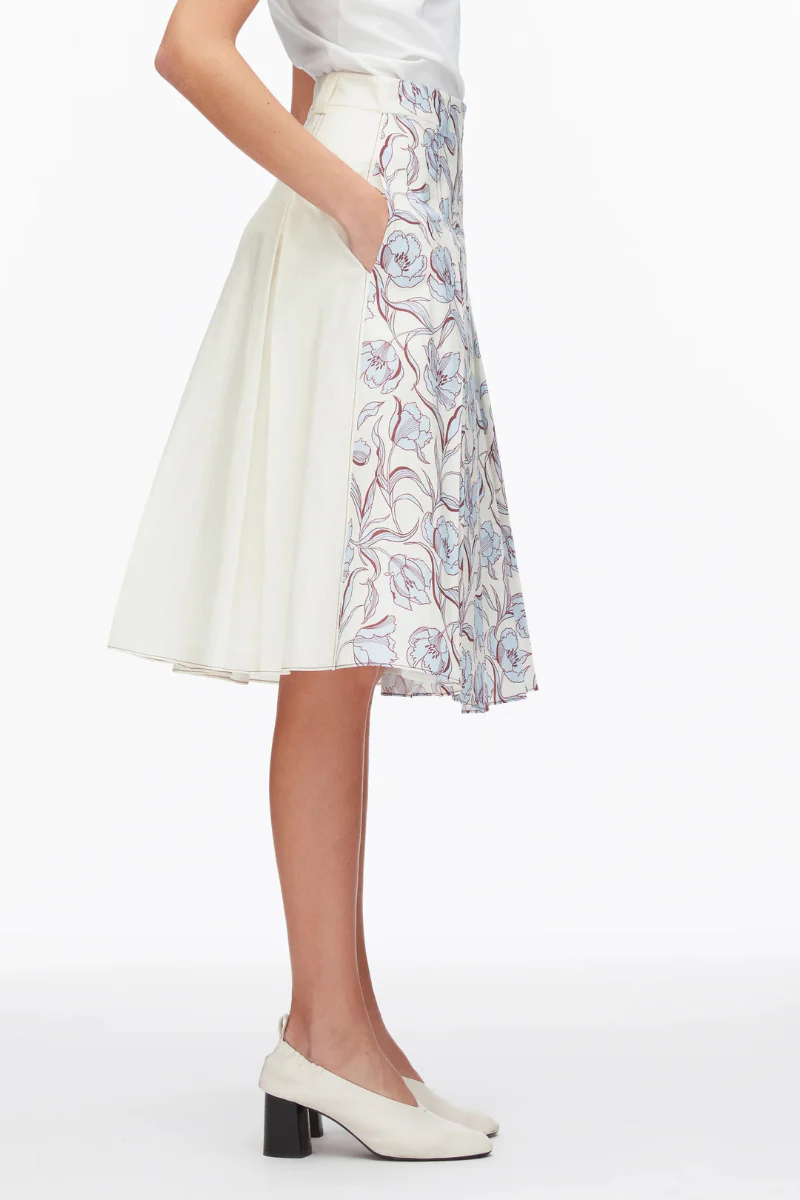 Two-Toned Pleated Skirt - Image 2