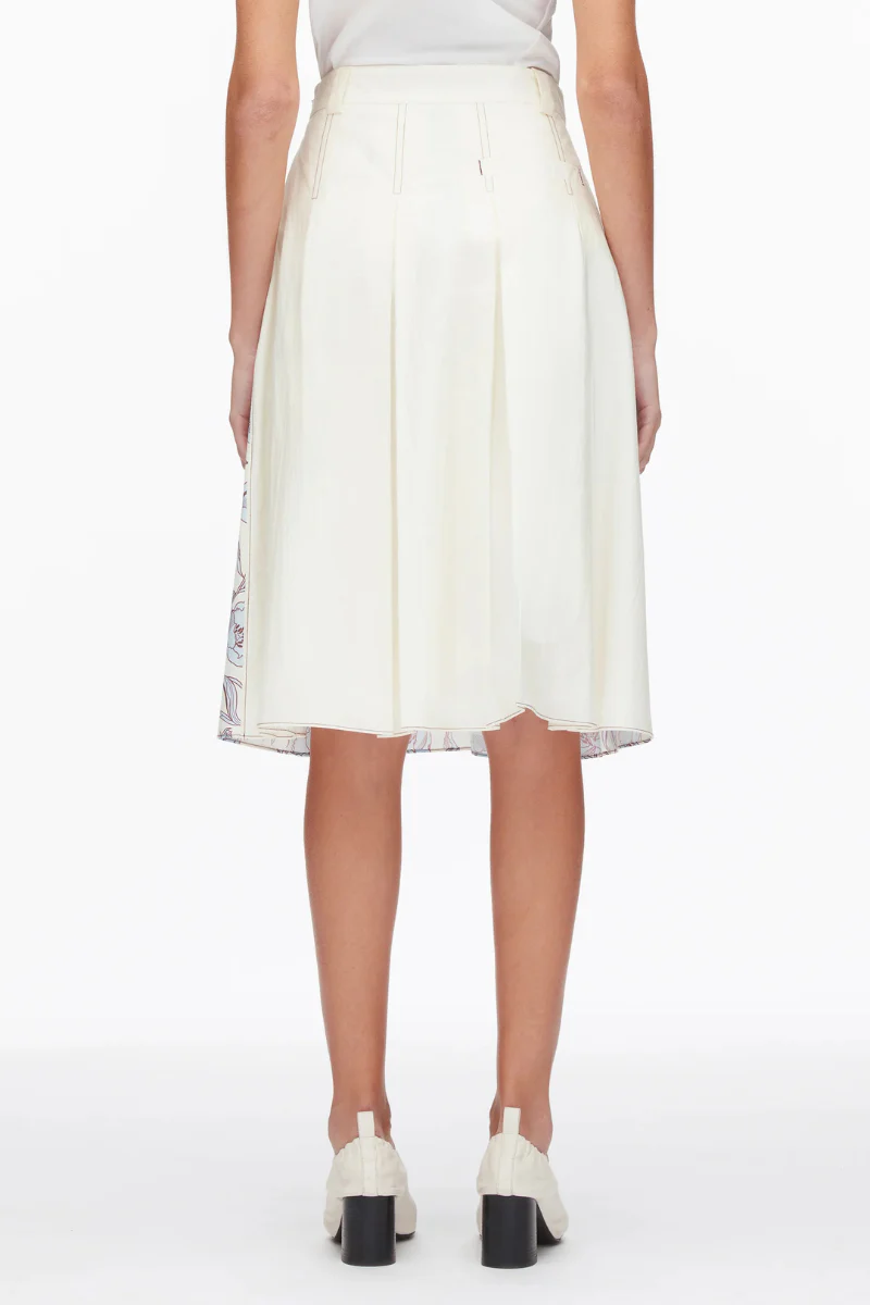 Two-Toned Pleated Skirt - Image 4