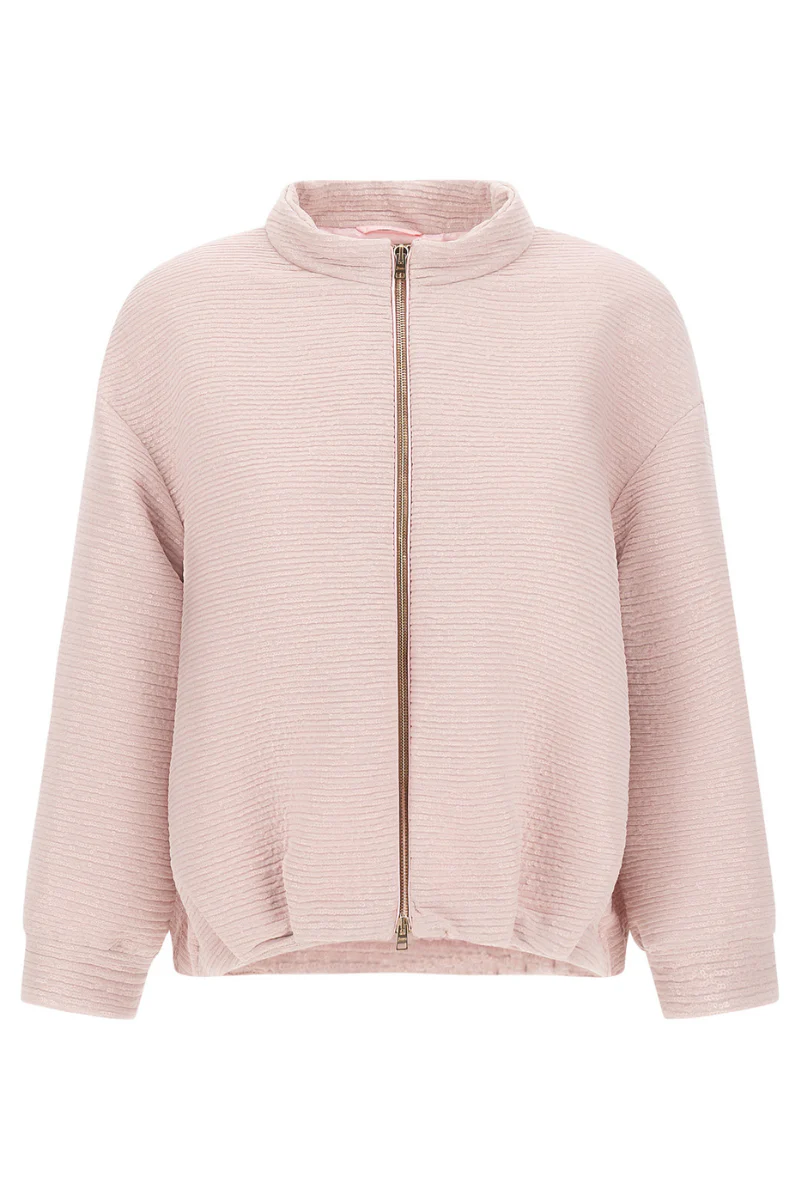 Veiled Sequin Bomber Jacket