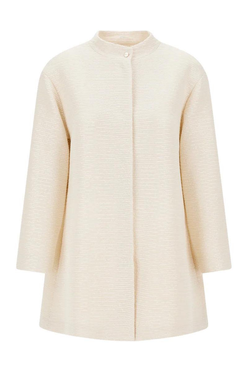 Veiled Sequin Coat