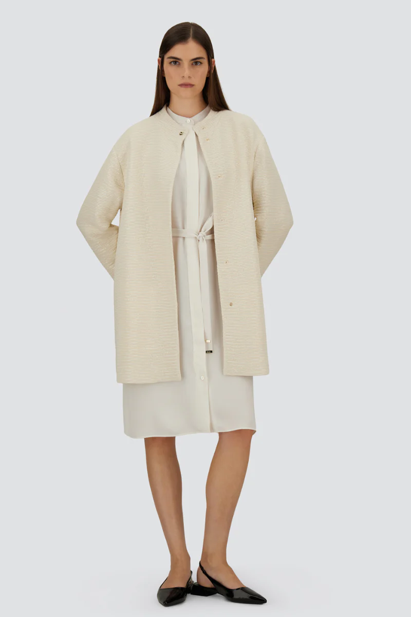 Veiled Sequin Coat - Image 2