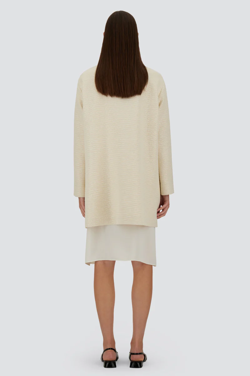 Veiled Sequin Coat - Image 4