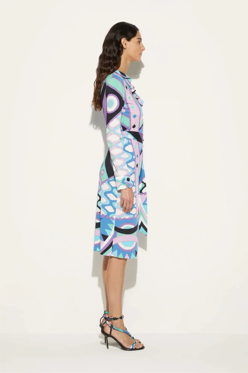 Vivara-Print Wrap Dress - Image 3