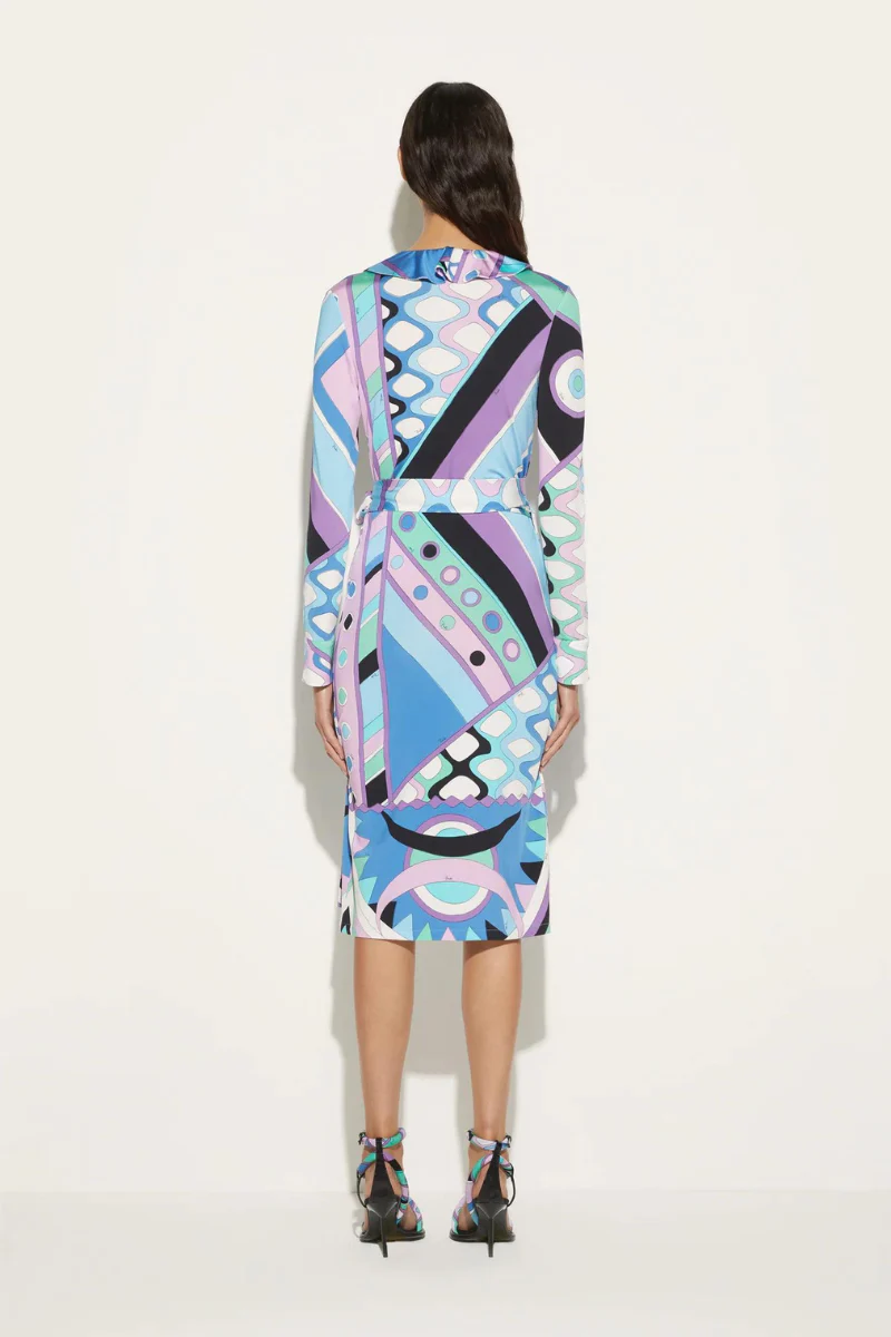 Vivara-Print Wrap Dress - Image 4
