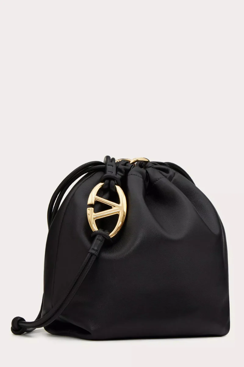 VLogo Pouf Leather Pouch - Image 4