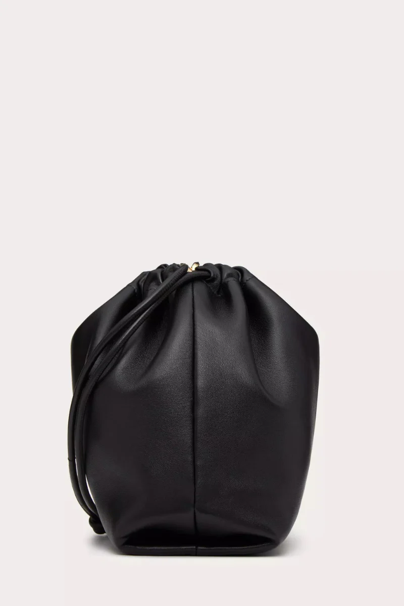 VLogo Pouf Leather Pouch - Image 5