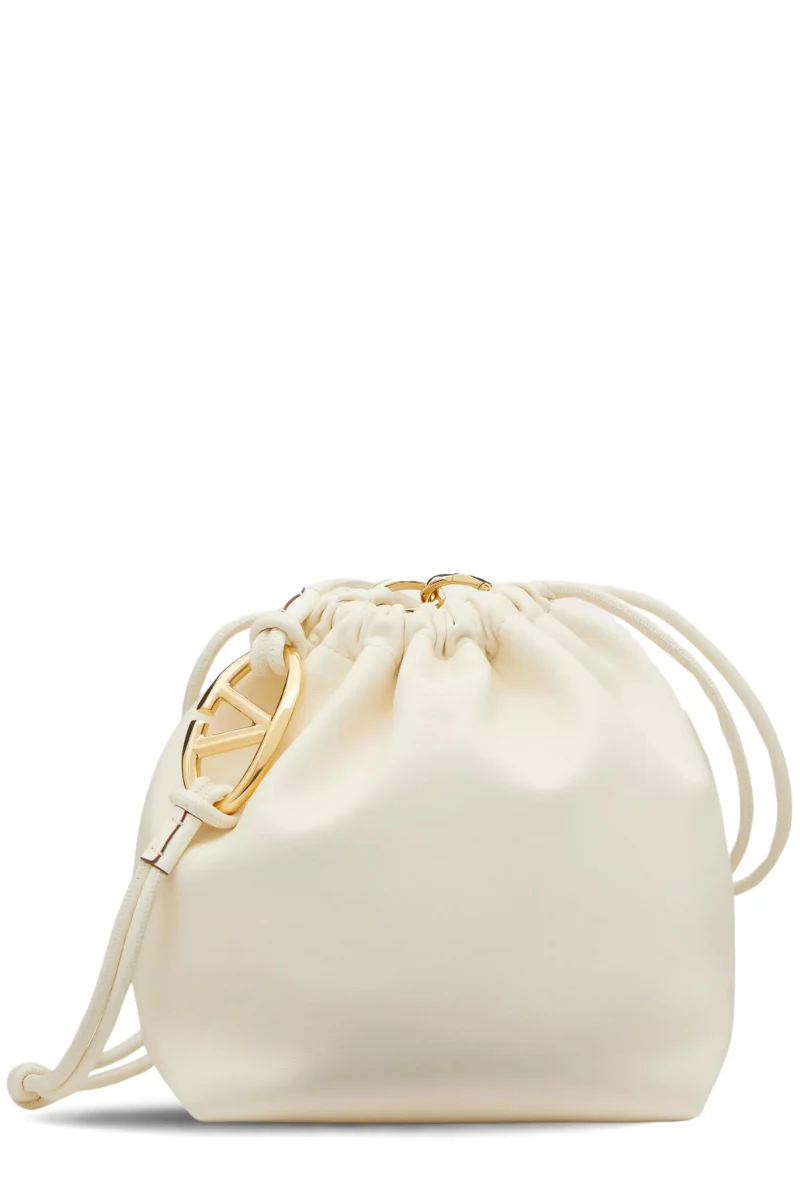 VLogo Pouf Leather Pouch - Image 8