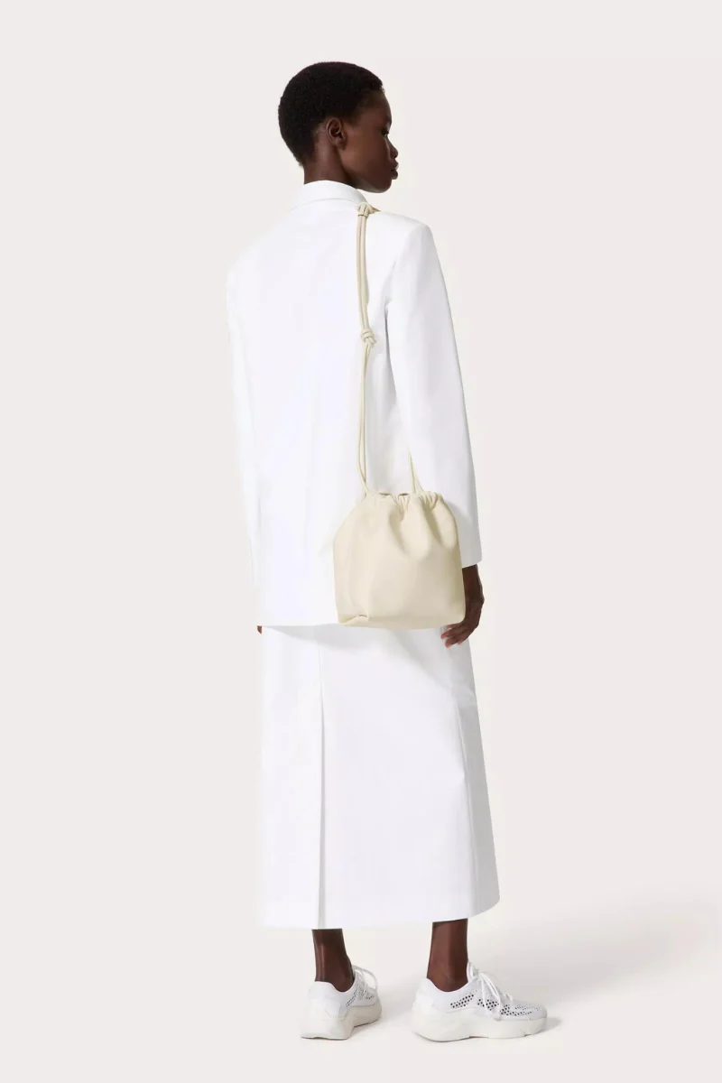 VLogo Pouf Leather Pouch - Image 9