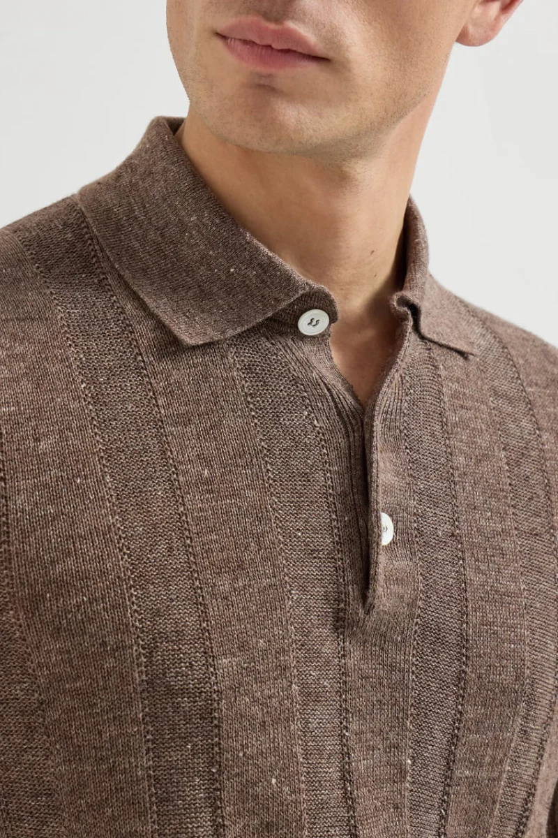 Wide Rib Knit Polo - Image 4