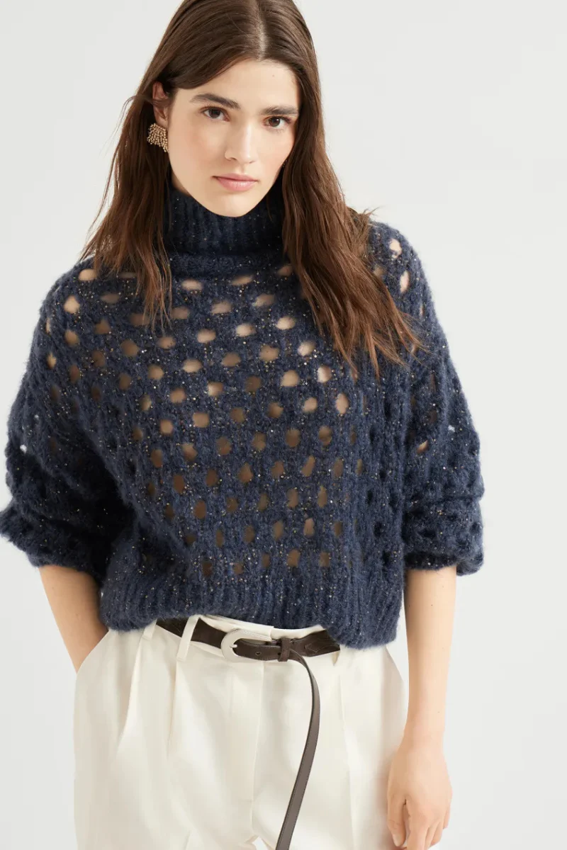 Wispy Dazzling Net Turtleneck - Image 2