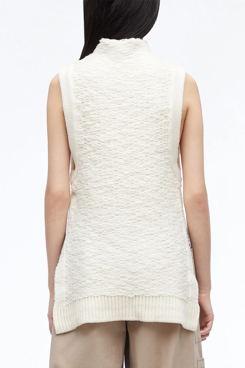 Wool Jacquard Mockneck Top - Image 5