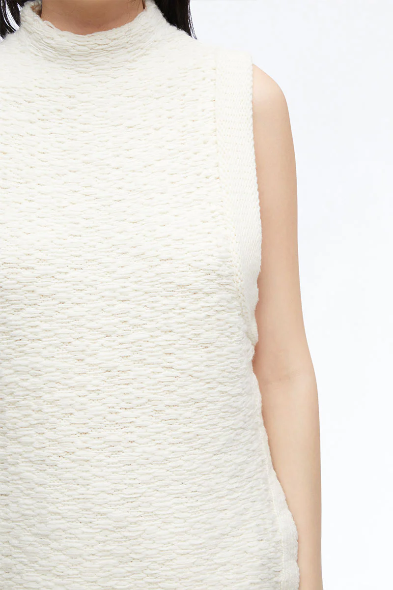 Wool Jacquard Mockneck Top - Image 6