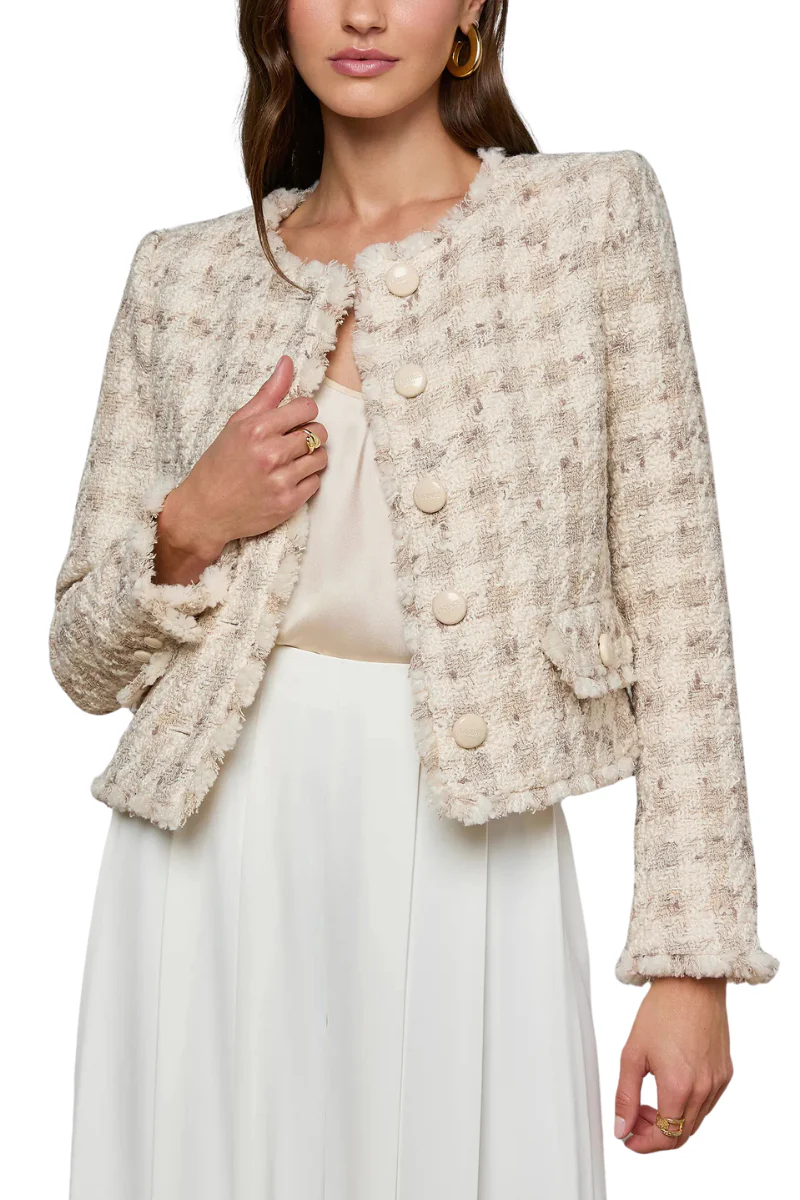 Zell Houndstooth Tweed Jacket