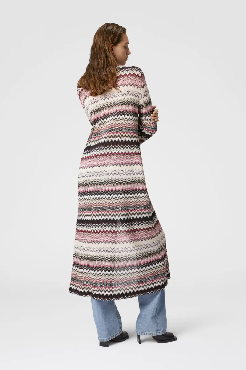 Zig Zag Long Cardigan - Image 4