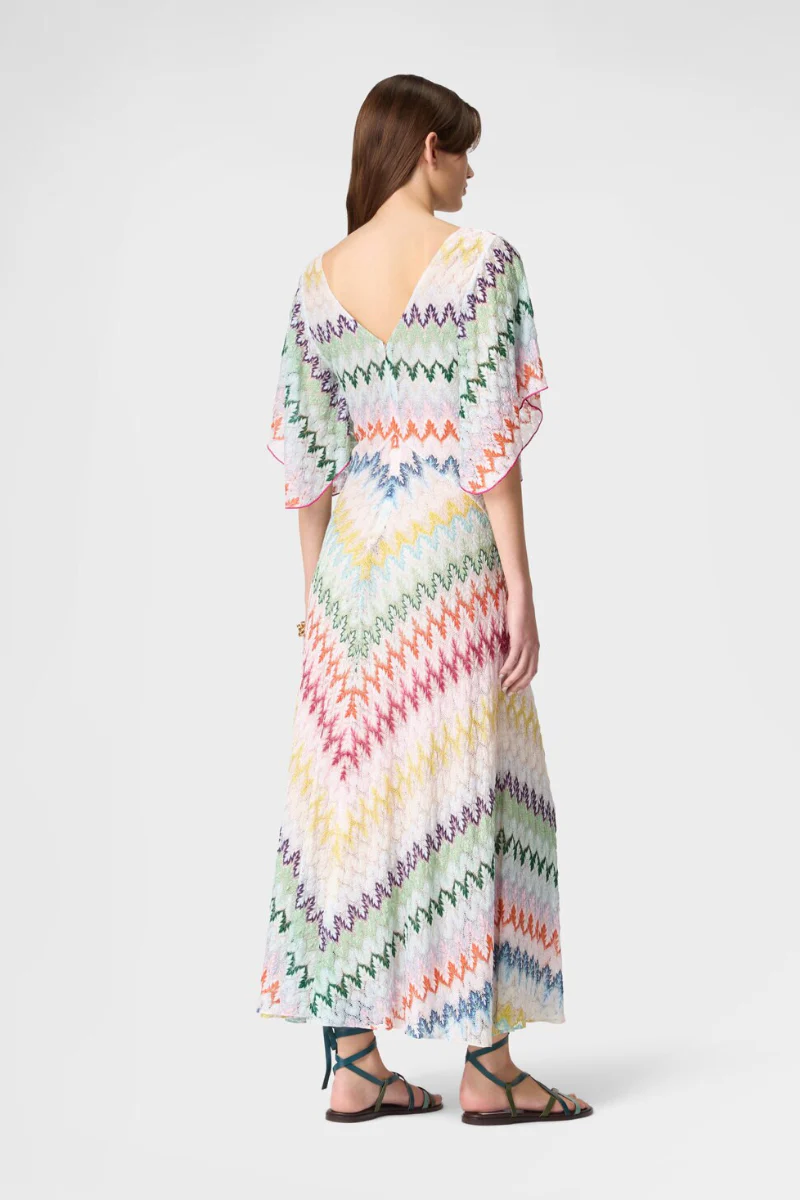 Zigzag Lamé Dress - Image 3