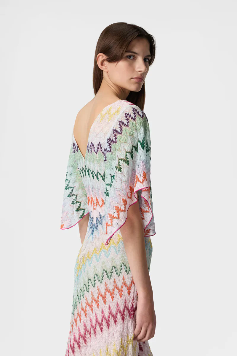 Zigzag Lamé Dress - Image 4