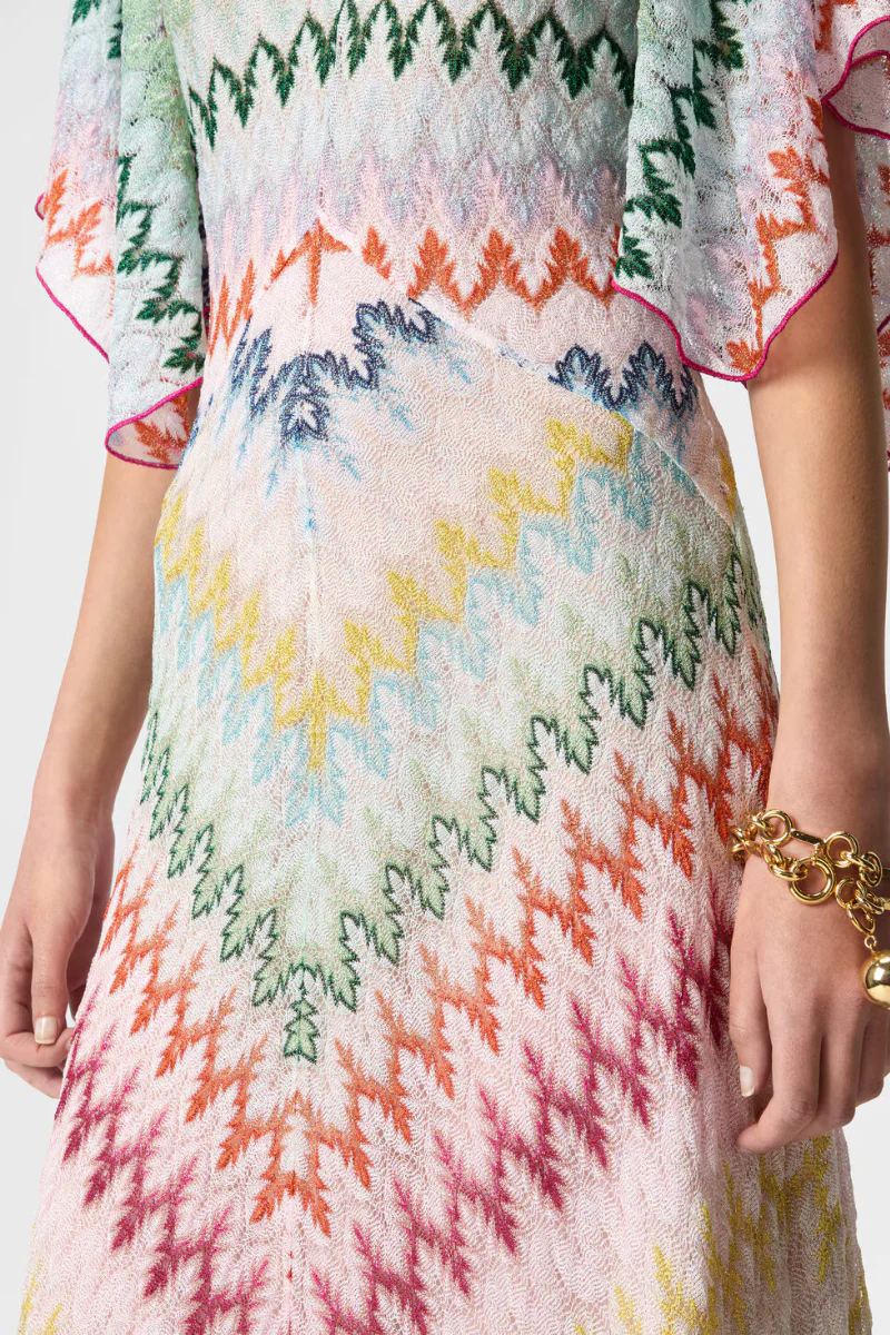 Zigzag Lamé Dress - Image 5
