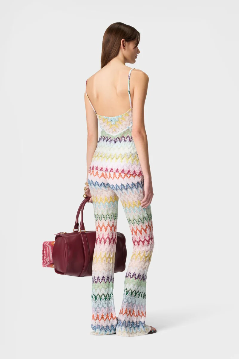 Zigzag Lamé Pants - Image 4
