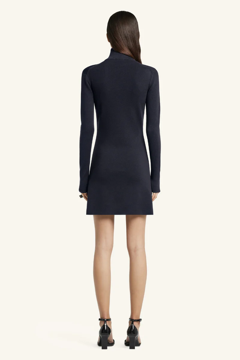 Zipped Mockneck Dress - Image 3